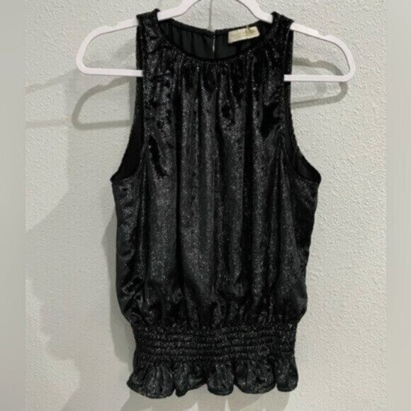 Ramy Brook Feminine Black Sleeveless Top Designer Party Contemporary - Picture 1 of 8